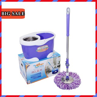 ( FREESHIP ) Thùng Lau Nhà MegaHome X3, Bộ Lau Nhà 360 độ siêu bền ( Tặng 1 Bông Lau )