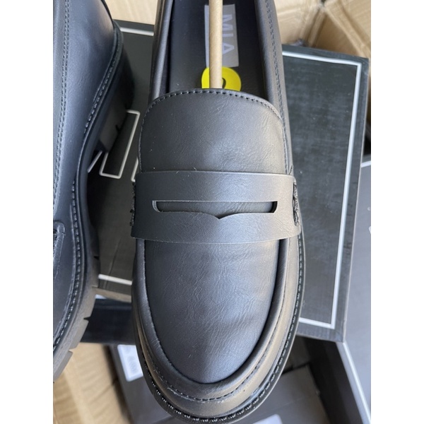 Giày lười nữ Mia  Giày loafers nữ da Pu tăng chiều cao cao cấp 0822