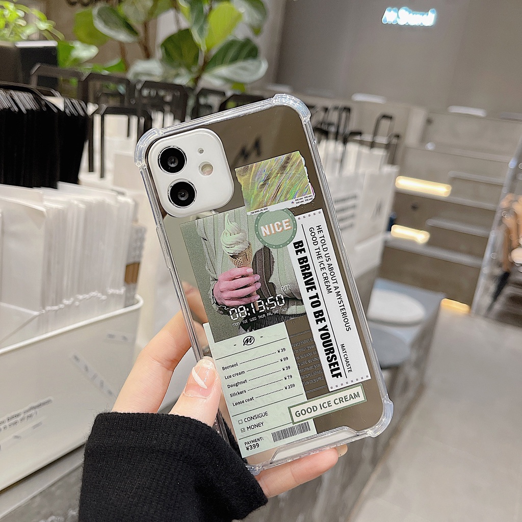 Ốp điện thoại mềm tráng gương cho iPhone 12 11 6/6plus/6s/6splus/7/7plus/8/8plus/X/Xr/Xs/11/11 Pro/12 Promax