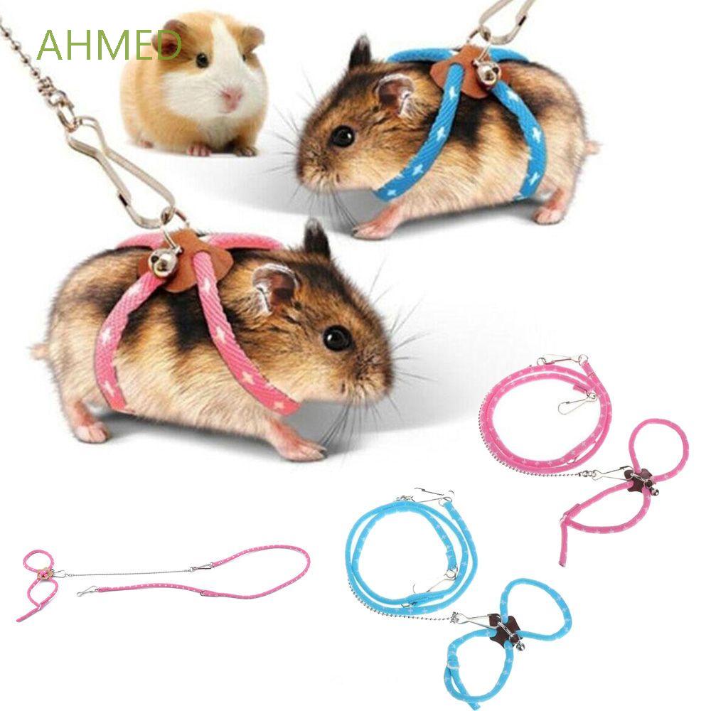 Dây Dắt Thú Cưng Đi Dạo Có Chuông Nhiều Màu Dễ Thương Tùy Chỉnh Tiện Dụng Cho Chuột Hamster / Sóc / Chinchilla