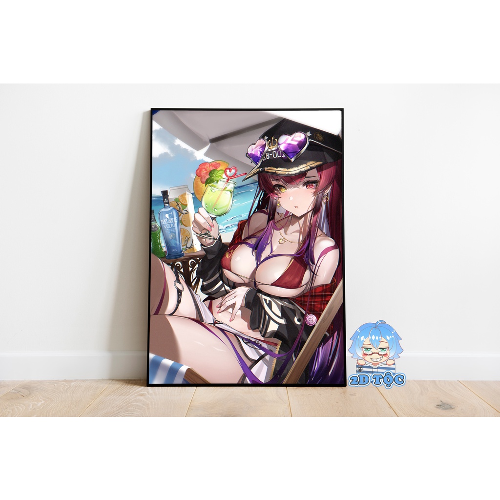 Tranh poster A3 Houshou Marine Hololive  chất liệu giấy cao cấp – 2D Tộc Shop
