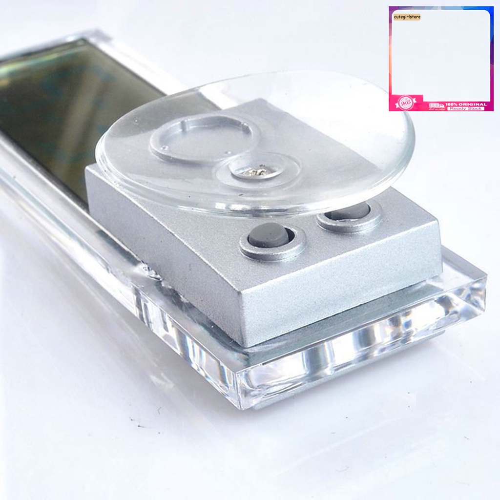 Đồng Hồ Kỹ Thuật Số Màn Hình LCD Có Giác Hút Gắn Kính Chắn Gió Xe Hơi