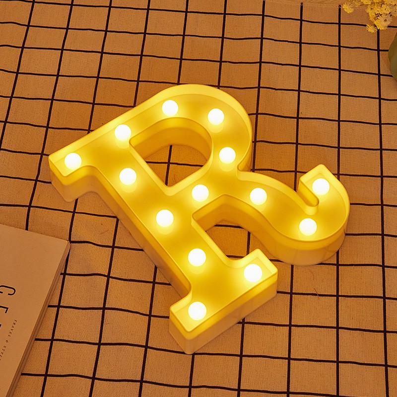 Đèn led chữ cái trang trí sự kiện size 21 cm