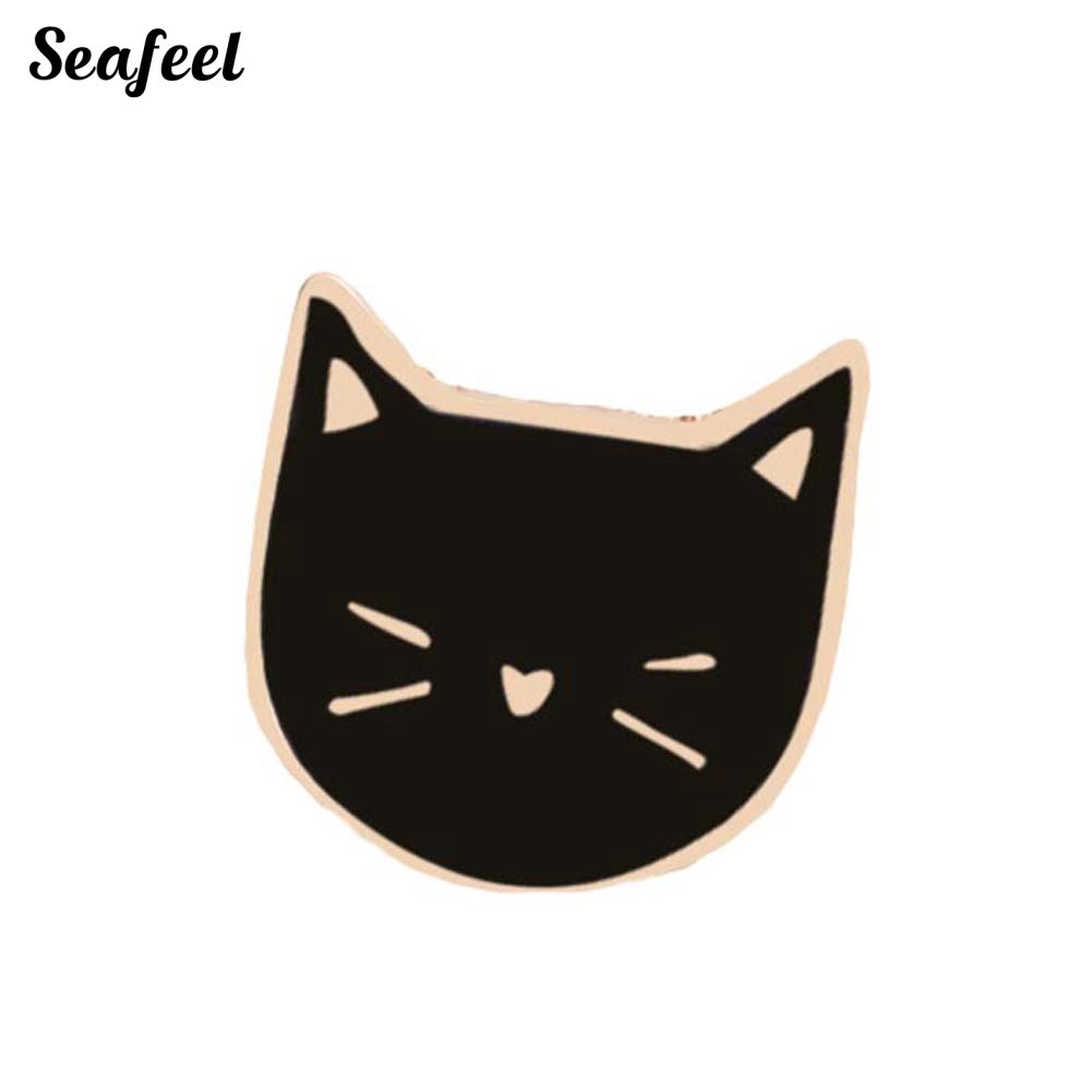 SF ✥2Pcs/Set Cartoon Cats Animal Brooch Pin Jacket Badge Jewelry Gift