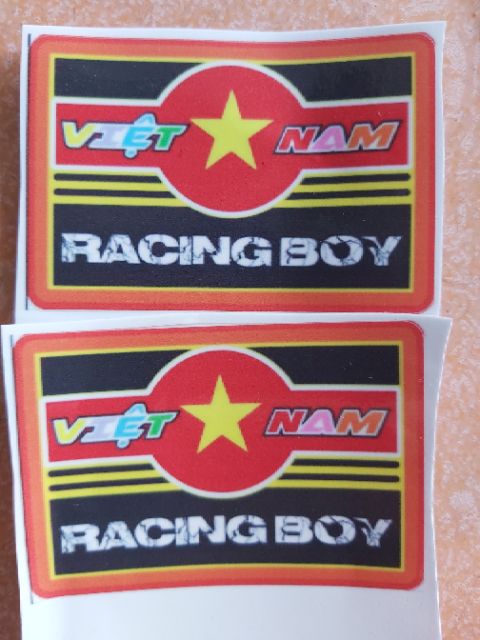 Tem Sticker Racing Boy VN Dán Xe, Không Thấm Nước. Giá Rẻ