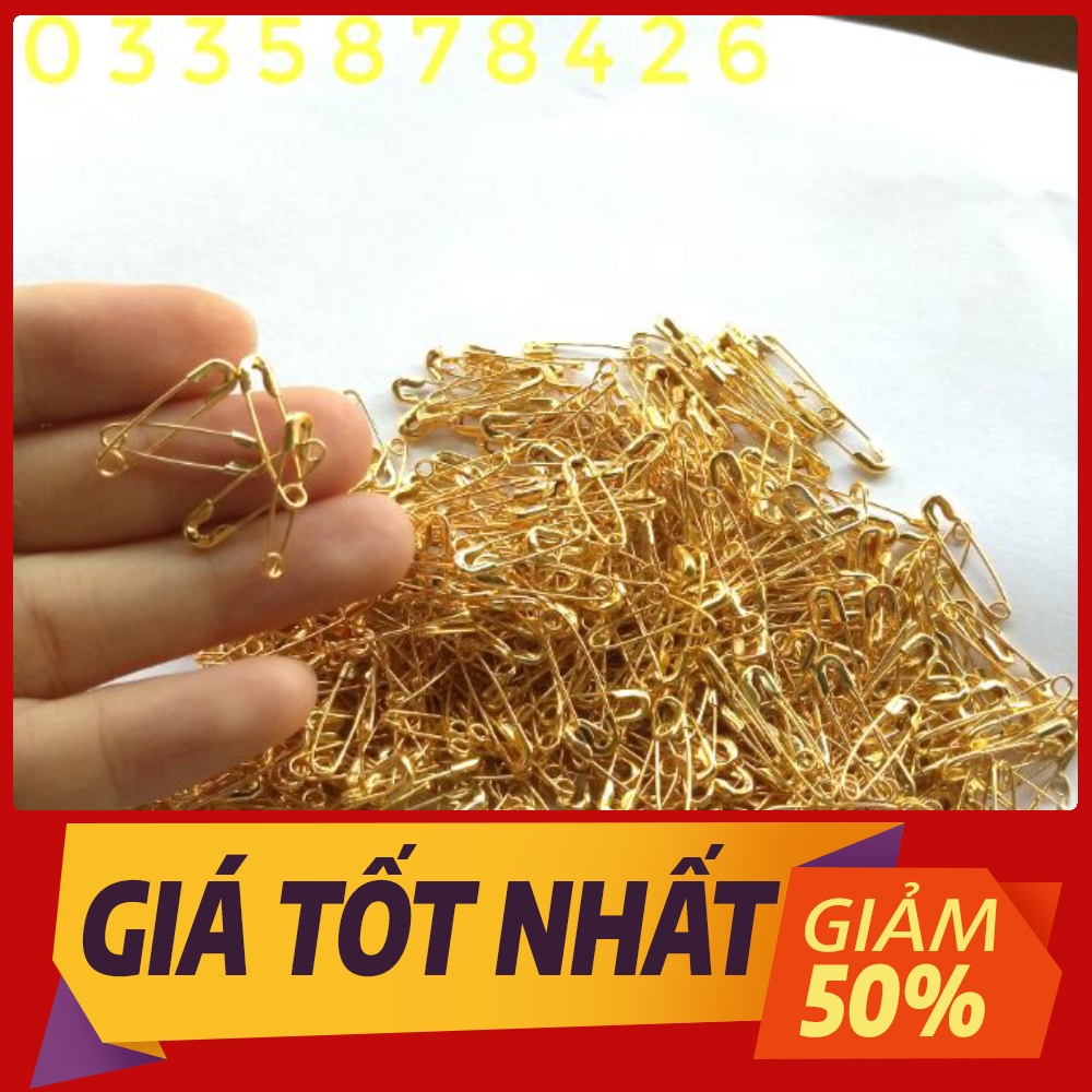 Kim tây nhỏ  mạ vàng,ghim băng gài áo,phụ kiện áo,ghim cài áo nam giá rẻ nhất thị trường
