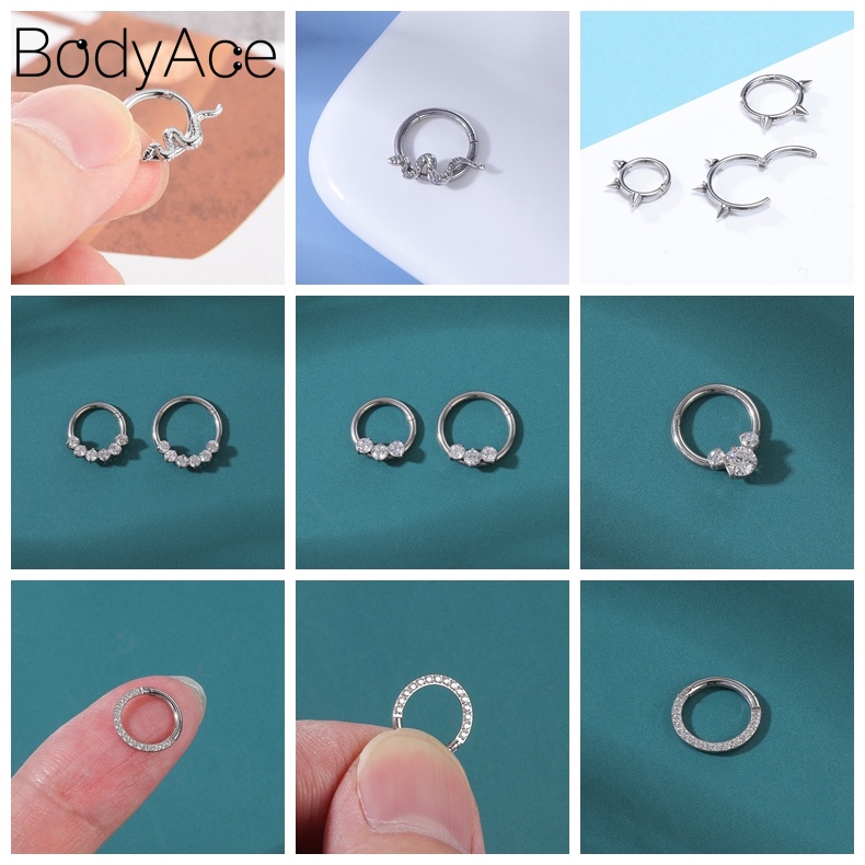 1 Khuyên Tai Cánh Bướm Đính Đá Pha Lê 8/10mm