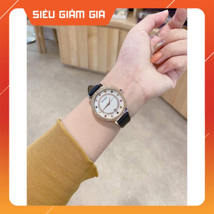 Đồng hồ nữ Guou mặt tròn dây da siêu bền , kiểu dáng thời thượng , trẻ trung | BigBuy360 - bigbuy360.vn