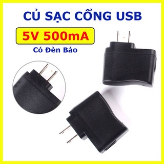 Cục sạc usb 5v 0.5a sạc nhanh an toàn, củ sạc điện thoại đầu usb tiện dụng
