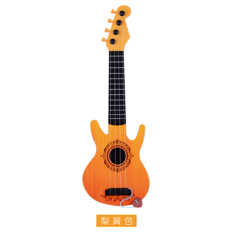 Bass gỗ mô phỏng Guitar nó Ukulele mini chơi nhạc cụ cho trẻ em