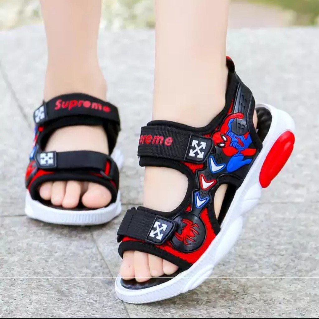 Sandal siêu nhân size 32-37 cho bé trai 5-12 tuổi mã A2 (video thật )