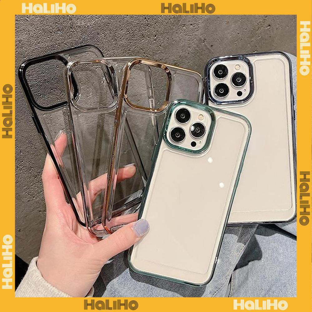 Ốp điện thoại TPU dẻo mạ kim loại sang trọng thích hợp cho iPhone 14 Pro Max 14 Plus 13 Pro Max 12 Pro Max 11 XR 7Plus