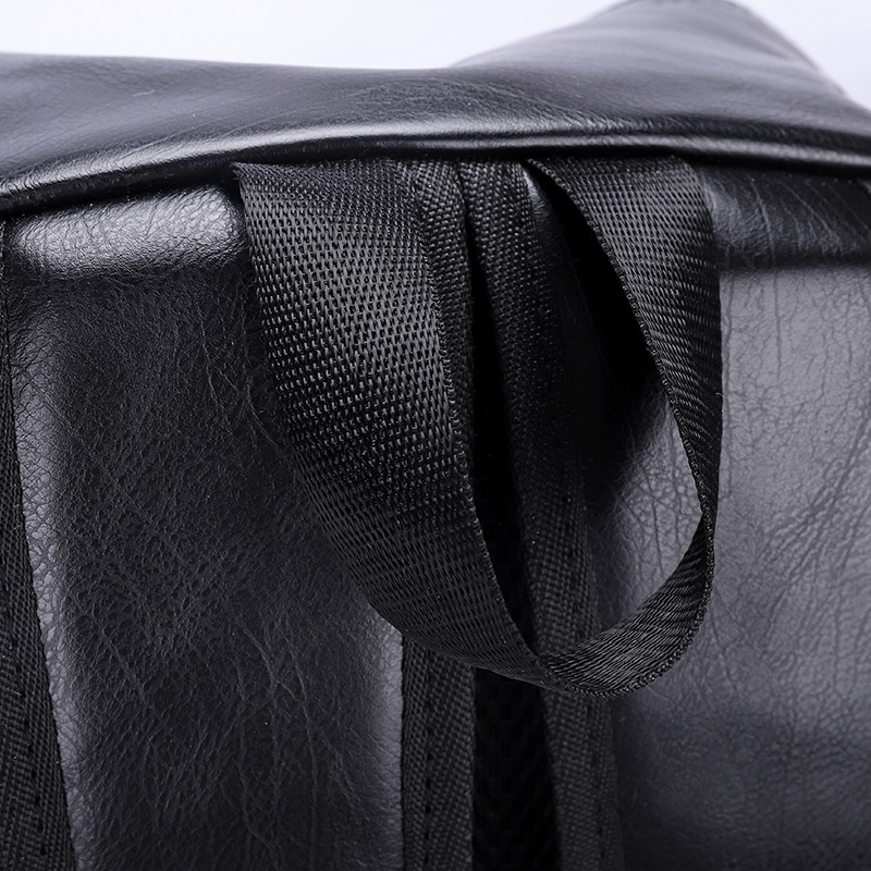 Balo nam nữ da pu lv giá rẻ đẹp RIKY cặp da nam nữ thời trang hàn quốc ulzzang đựng laptop 15.6 inch