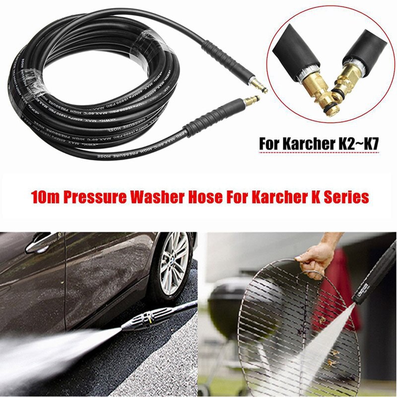 10M dây phun áp lực nối dài TypeA máy rửa xe Karcher K2 - K7+ kết nối nhanh cao cấp(Hàng OEM)