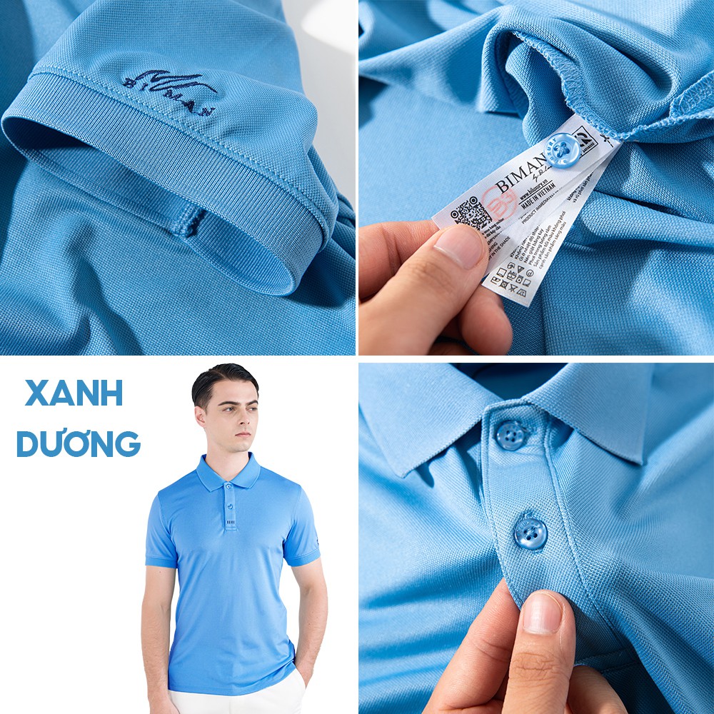 Áo polo nam cổ bẻ thời trang Biman by Biluxury kiểu dáng lịch lãm basic nhiều màu trẻ trung 5APCB007 | BigBuy360 - bigbuy360.vn