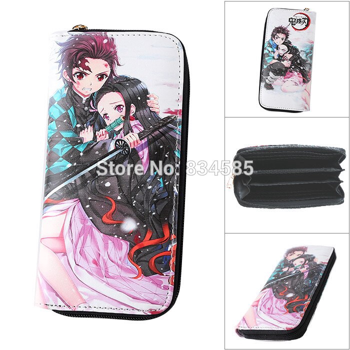 Ví Da PU Dáng Dài In Họa Tiết Hoạt Hình Demon Slayer Nezuko Kimetsu no Yaiba Tanjirou Cho Nam Và Nữ