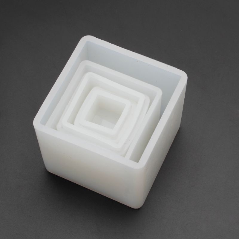 Khuôn Silicone khối vuông đổ resin