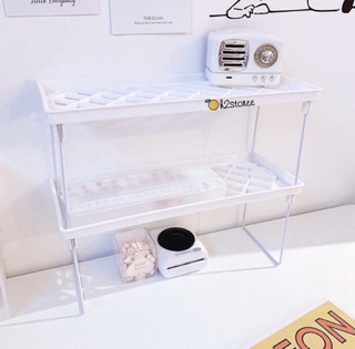 Kệ trắng gấp đa năng decor bàn học