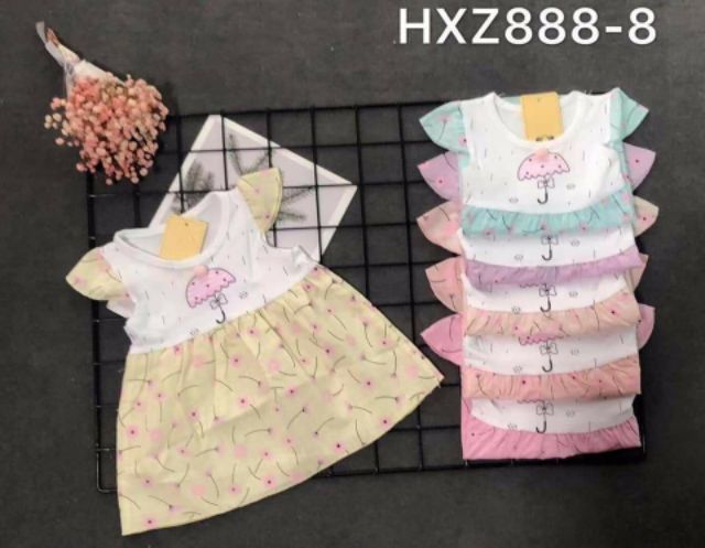 [QC012] Váy Coton Quảng Châu bé gái 9-15kg