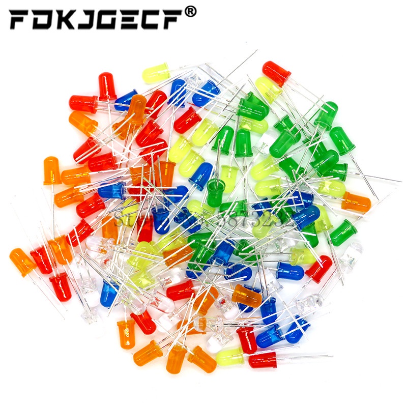 Set 120 Đèn LED 6 Màu * 20 Bóng 5mm Đa Dụng Chất Lượng Cao