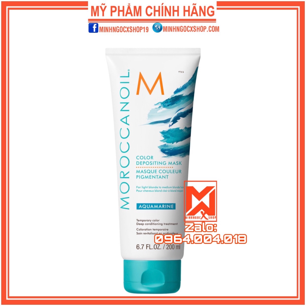 ✅[ MOROCCANOIL ] HẤP GIỮ MÀU XANH NƯỚC BIỂN MOROCCANOIL AQUAMARINE 30 - 200ML CHÍNH HÃNG
