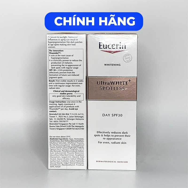 Kem Dưỡng Trắng Da Ban Ngày Eucerin⚜️ CHÍNH HÃNG ⚜️Kem Dưỡng Trắng Da Ban Ngày Eucerin UltraWHITE+ SPOTLESS Day SPF30 50