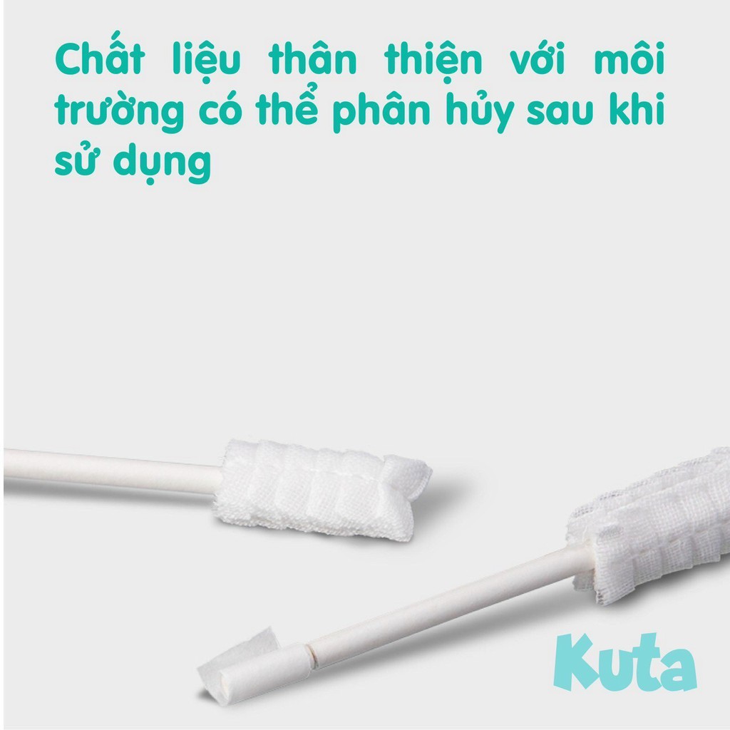 Chính hãng: Rơ lưỡi que cho bé Kuta Oral Cleaner