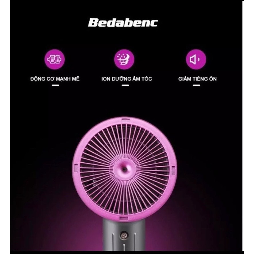 0090 Máy Sấy Tóc BEDABENC - Kèm Đầu Gắn
