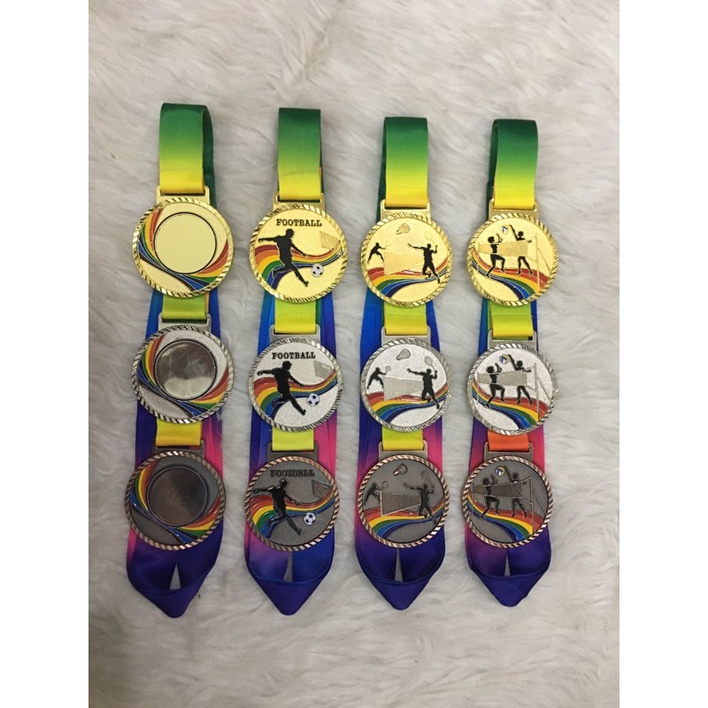 Huy chương bóng đá, bóng chuyền , cầu lông   huy chương thể thao cao cấp