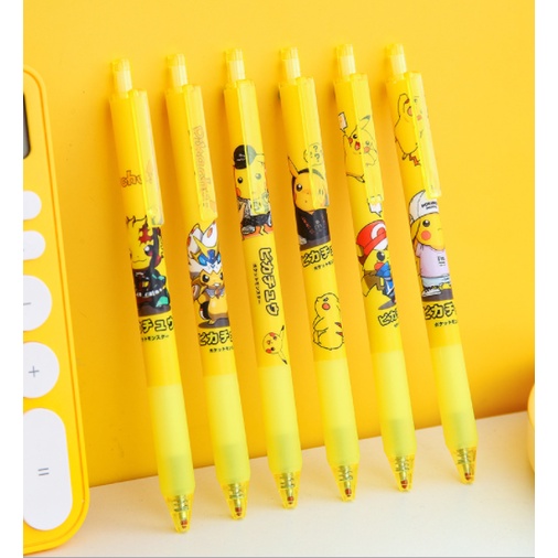 Bút bi bấm chuột vàng BBB27 viết cute dễ thương