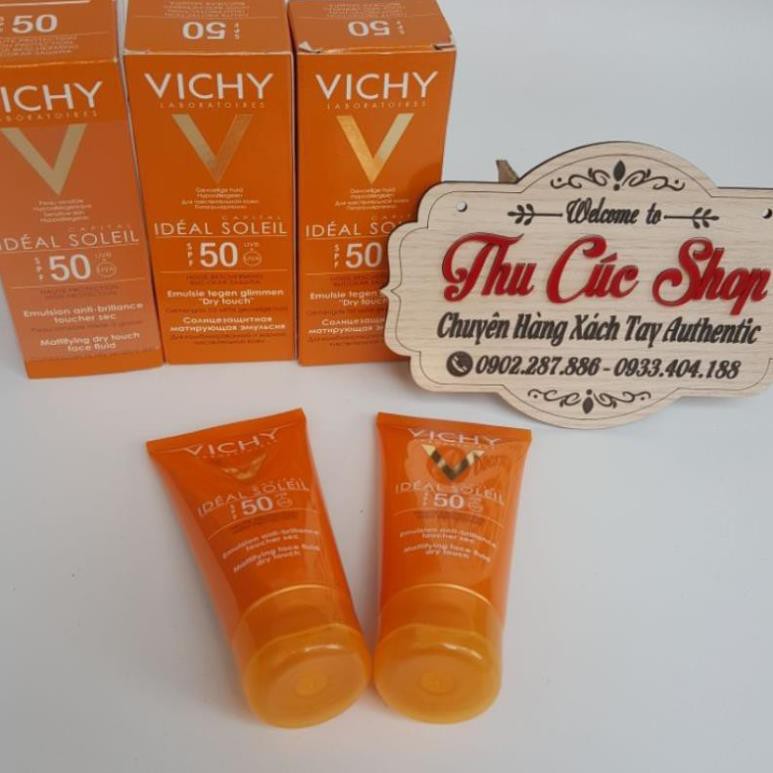 Kem chống nắng Vichy SPF50 không gây nhờn rít [HÀNG CHÍNH HÃNG PHÁP]