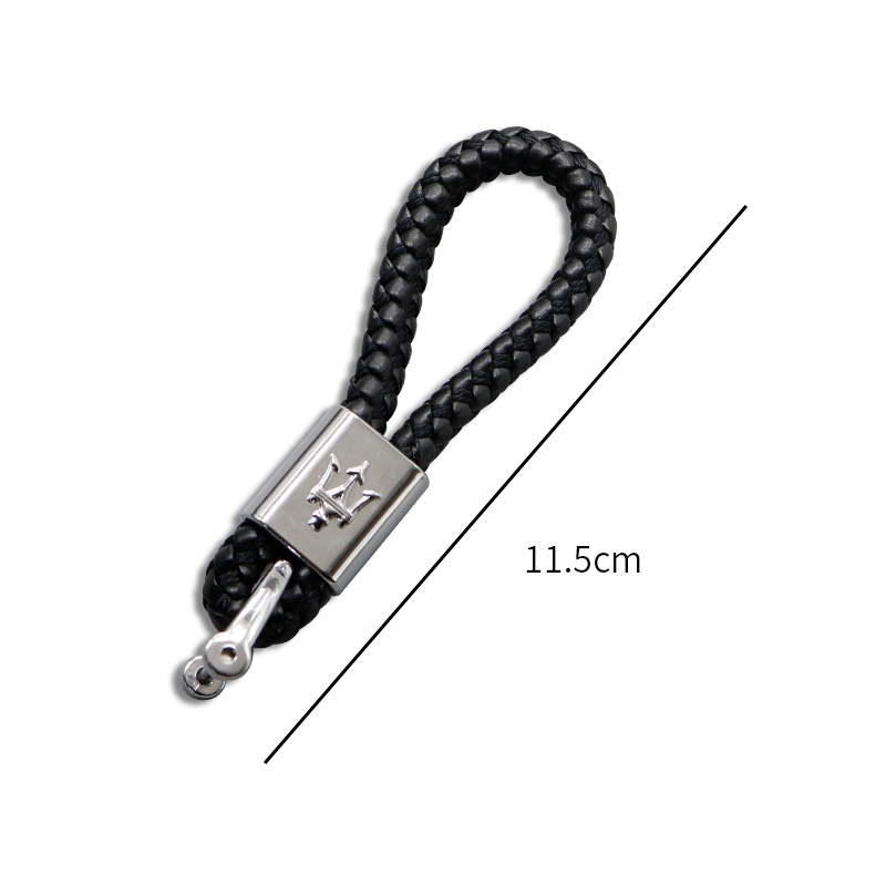 1 Móc Khóa Dây Da Bện Cho Maserati Quattroporte Ghibli GranTurismo Gran Cabrio Levante