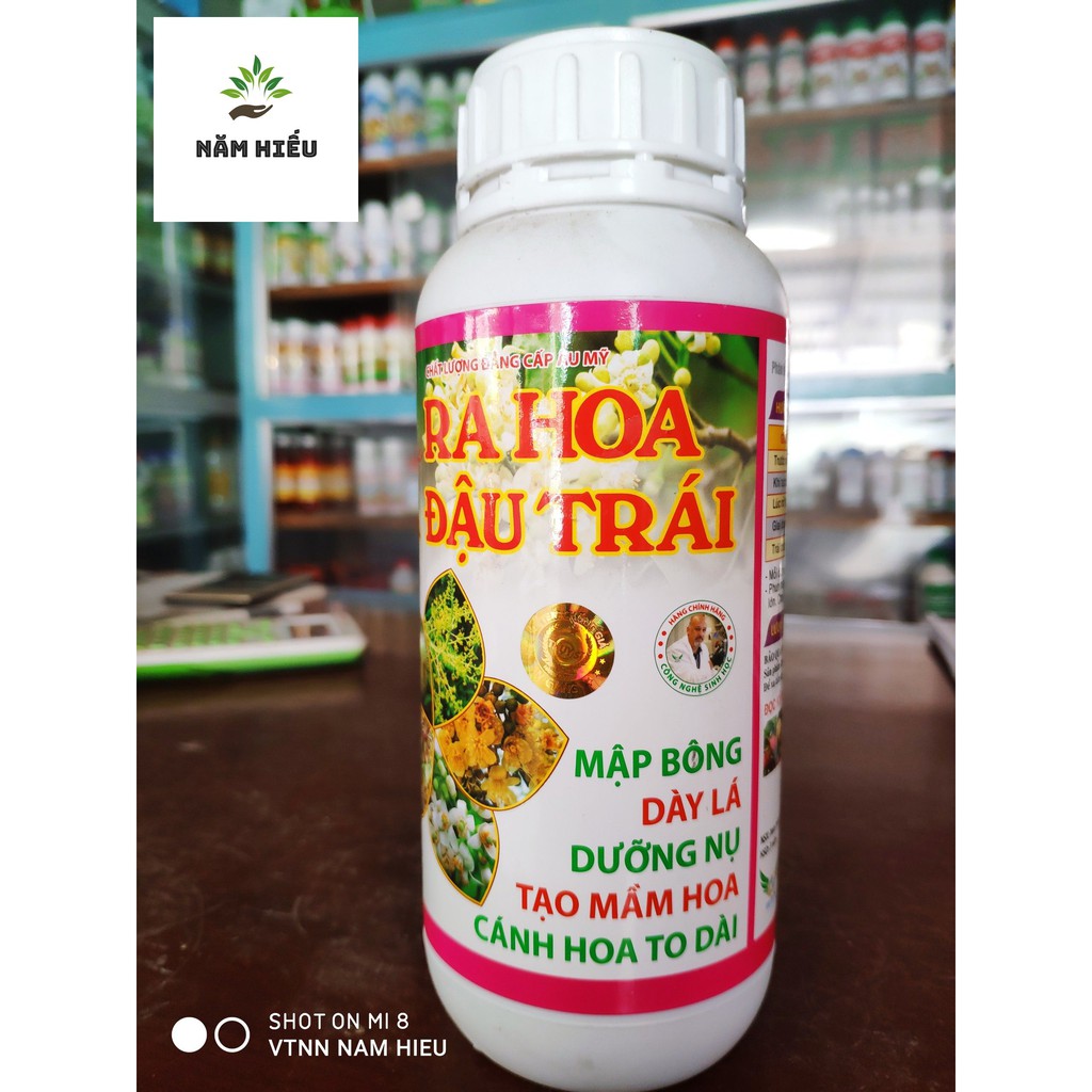 Phân bón lá Siêu Ra Hoa và Đậu Trái - Chai 500ml - Chuyên dùng cho cây ăn trái xoài, cam, quýt, bưởi, sầu riêng, nhãn