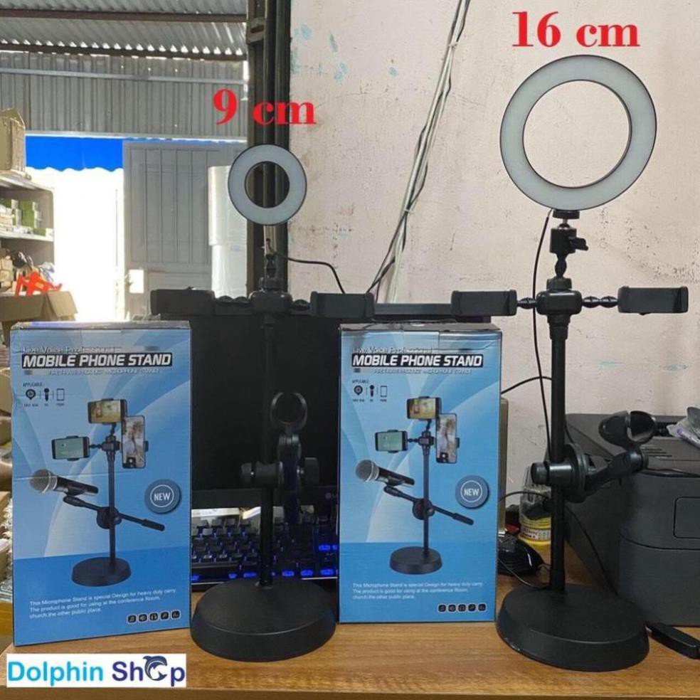 [Có Clip] Đèn Livestream Để Bàn Đa Năng 4 in 1 - Tiện Lợi Live Trên Nhiều Kênh Khác Nhau