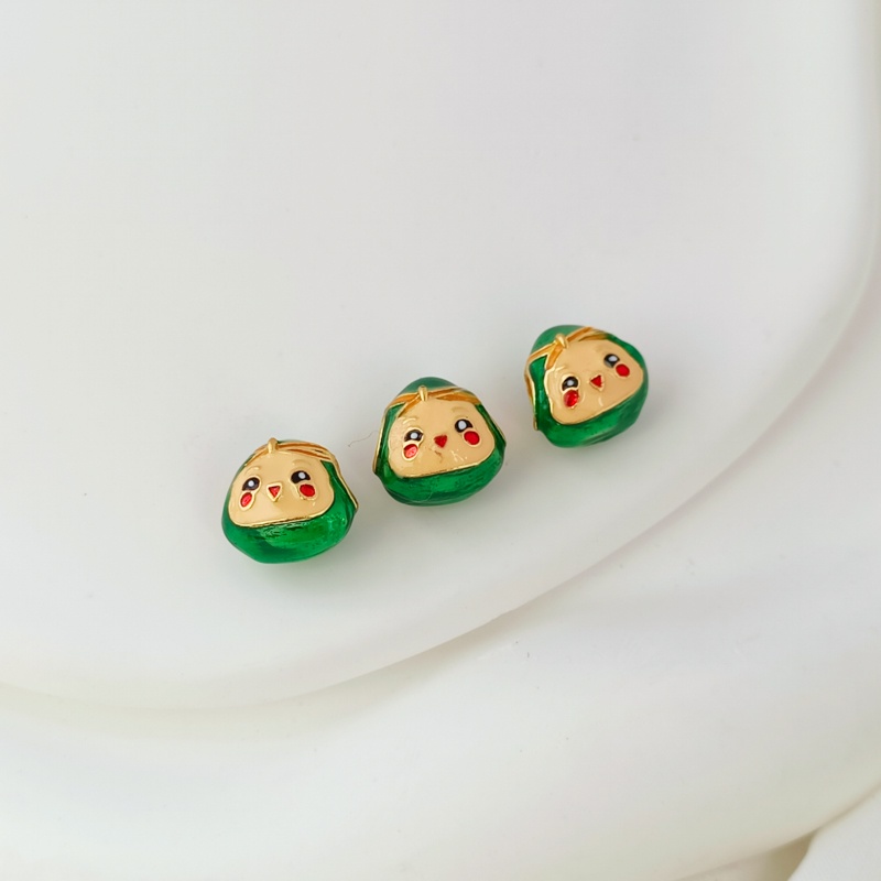 Vòng Tay Chuỗi Hạt Tự Làm Màu Sắc Nổi Bật Với Lỗ Lớn Hình Bánh Bao/Rồng/Rồng Màu Vàng Cát Cổ Điển DIY