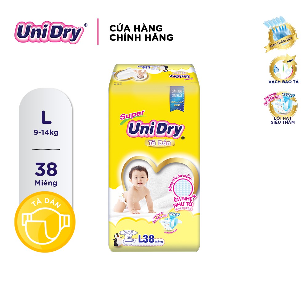 Tã dán UniDry S48/M42/L38/XL34