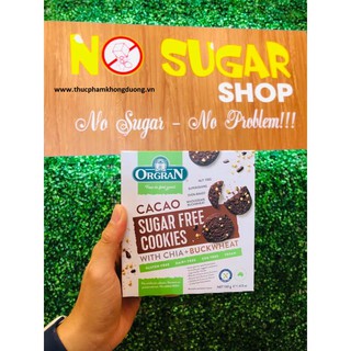 Bánh cookie Cacao Hạt Chia và Kiều Mạch Không Đường Orgran