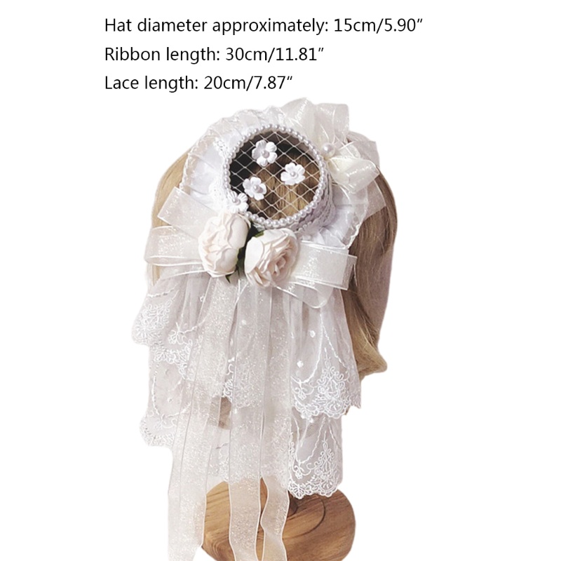 Mũ Bonnet Phong Cách Hoàng Gia Lolita Thanh Lịch Cho Nữ