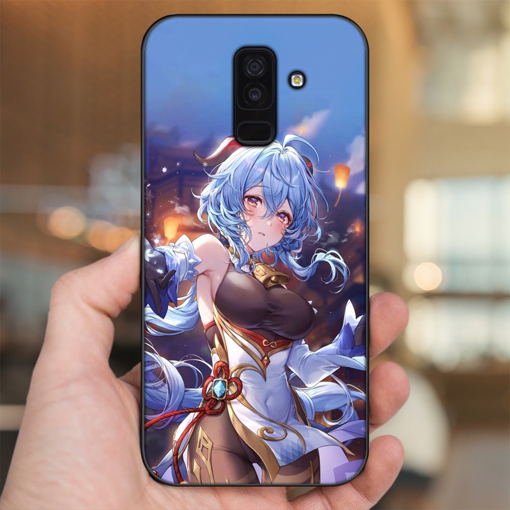 Ốp lưng Samsung A6 Plus viền đen in hình Ganyu Genshin Impact