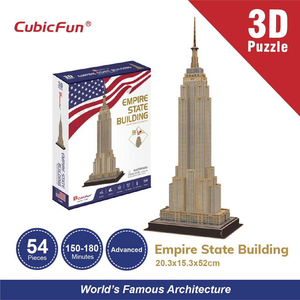 Bộ Đồ Chơi Xếp Hình Tòa Nhà Empire State C246H - 3d