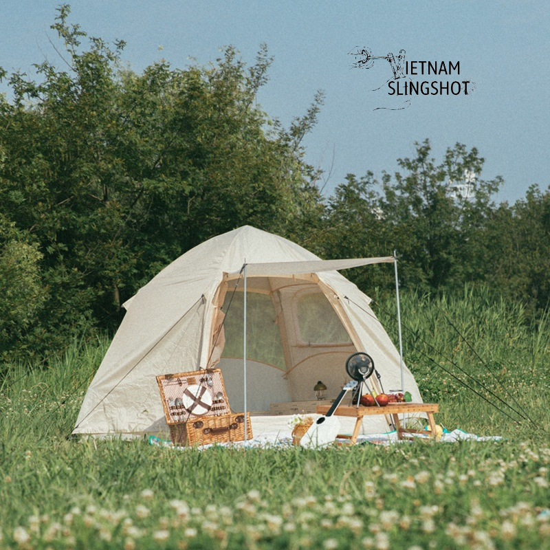 Lều dã ngoại tự bung 4-6 người chống nước chống tia tử ngoại KT 2m4x2m4 - Lều cắm trại du lịch-DCP8