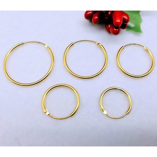 Khuyên Tai Bạc Mạ Vàng 24k