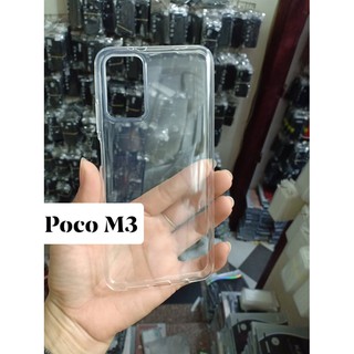 Ốp lưng cho xiaomi poco m3 nhựa dẻo tpu trong suốt sm