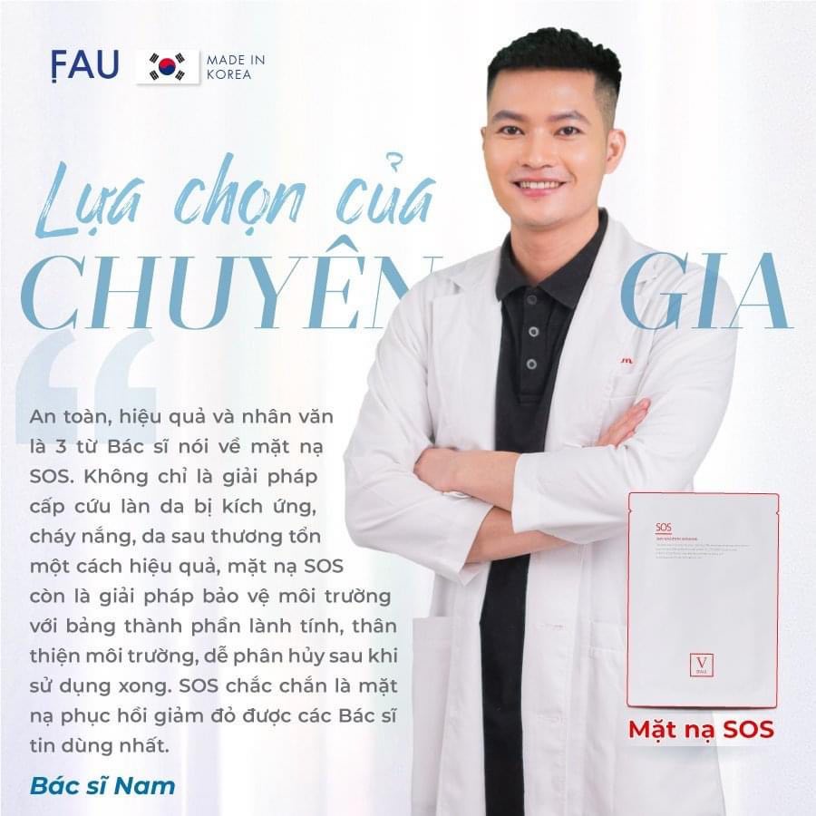 FAU Skin Solution SOS Mask - mặt nạ hồi phục da cấp tốc