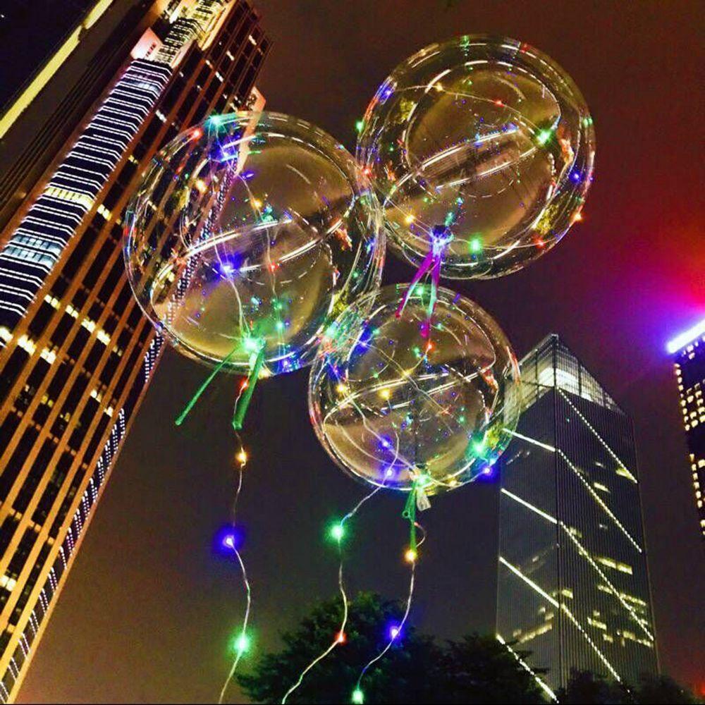 Bong Bóng Bobo Ballons Có Đèn LED Phát Sáng Độc Đáo Trang Trí Tiệc Cưới / Sinh Nhật