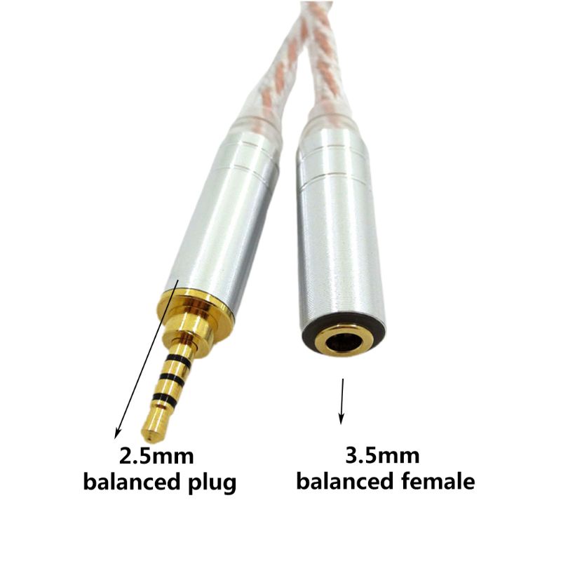 Dây Cáp Chuyển Đổi Từ 2 5 Male Sang 4 Female 2 5mm 4 4mm Sang 3 5mm