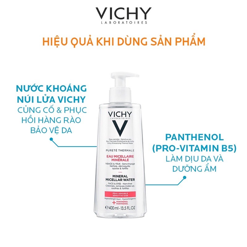 VICHY - Nước tẩy trang Mineral Micellar Water Sensitive Skin