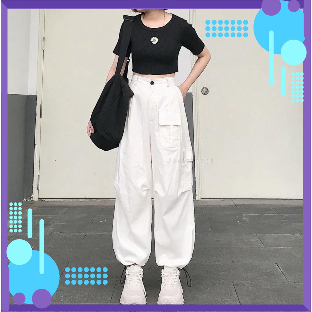QUẦN JOGGER DÂY RÚT TÚI HỘP ASEON - QUẦN BAGGY KAKI TRẮNG MẶC 2 KIỂU SUÔNG BO KHOÁ KÉO CÚC CÀI BOX PANT