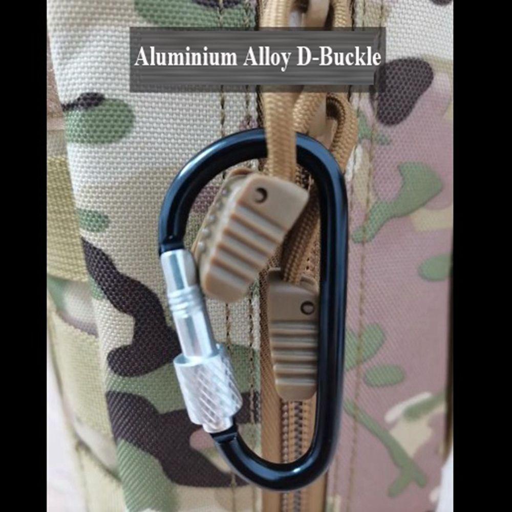 MUVAKO Set 6 / 12 Móc Khóa Leo Núi Bằng Hợp Kim Nhôm Màu Đen Chất Lượng Cao