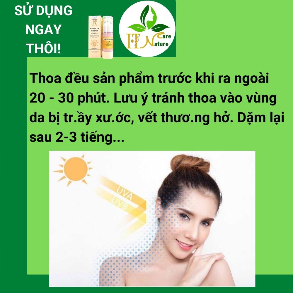 Kem chống nắng Sun Plus Cream 40g spf 65 HT Nature Care